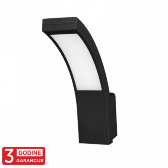 Lampa zidna spoljna Crna   AD-OP-6109GLPM4 10W 4000K LED  IP54 PIRYT ADVITI — slika 2