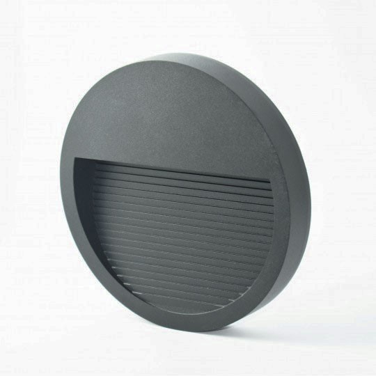 Lampa-spoljna nadgradna  krug IP65 M953023 siva  3W 4000K LED — slika 1