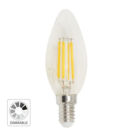 Sijalica LED Filament dimabilna B35  E14 4W 2700K 220V Mitea Lighting — slika 3
