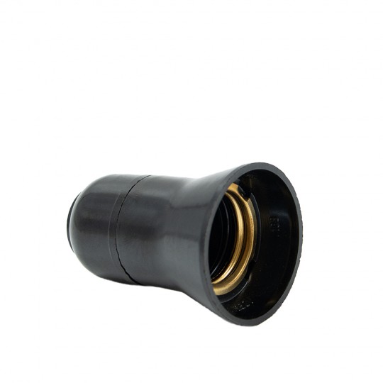 Grlo E27 bakelitno crno 305 mitea — slika 1