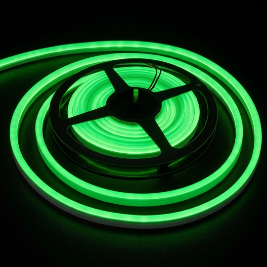 Led Neon MLG-2835-120-ML 120 dioda 5m IP67 zelena 7,5W 12V 6x12mm — slika 1