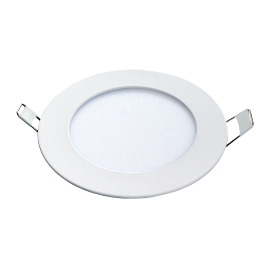 Panel LED ugradni okrugli 6W 3000K — slika 1