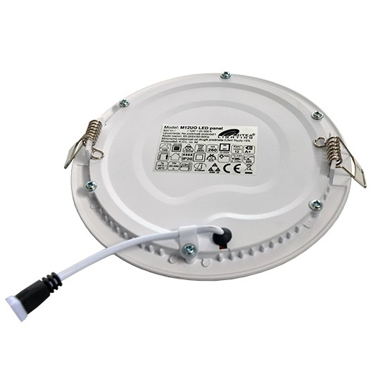 Panel LED ugradni okrugli 12W 6500K 920lm — slika 2