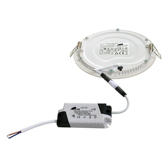 Panel LED ugradni okrugli 12W 3000K 920lm — slika 3