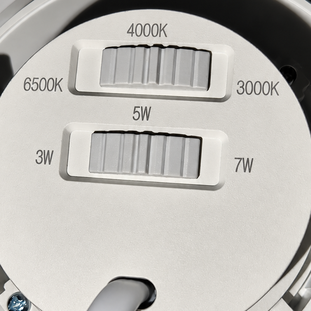 Spot ugradni LED fiksni 3-5-7W 3CCT Φ90 IP54 crni — slika 2
