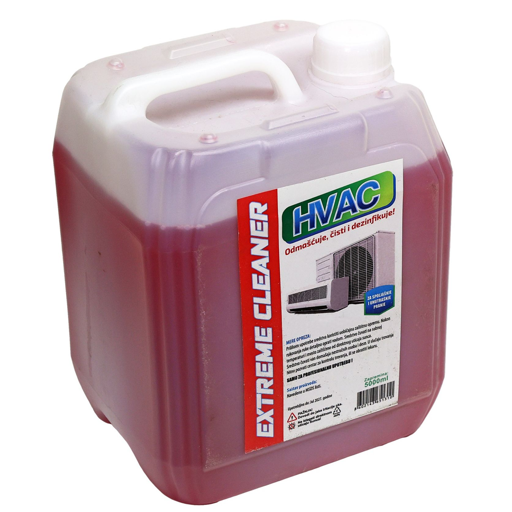Tečnost za pranje klima Hvac extreme cleaner 5L — slika 1