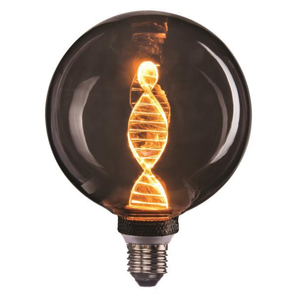 Sijalica LED E27 filament G125 dimabilna 4W 55lm 1800K DNA SMOKY — slika 1