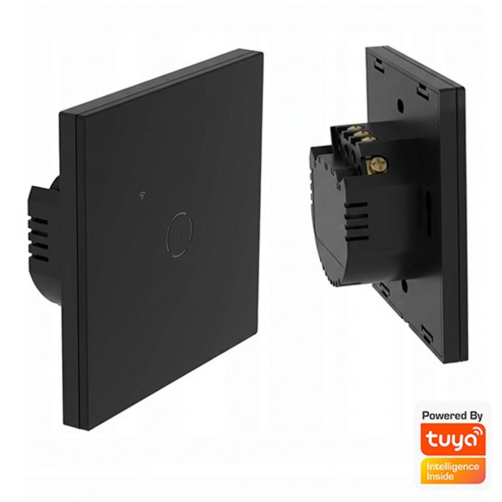 Prekidač pametni MS-701-1-C II crni TOUCH serijski  WiFi smart 10A 2.4GHZ — slika 2