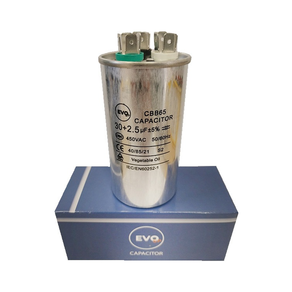 Kondenzator za klimu 30+2.5μF metalni — slika 1