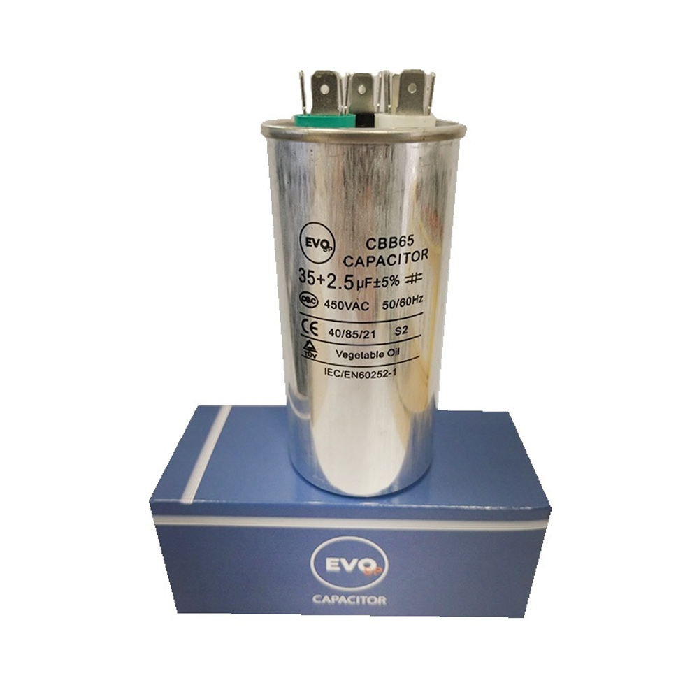 Kondenzator za klimu 35+2.5μF metalni — slika 1