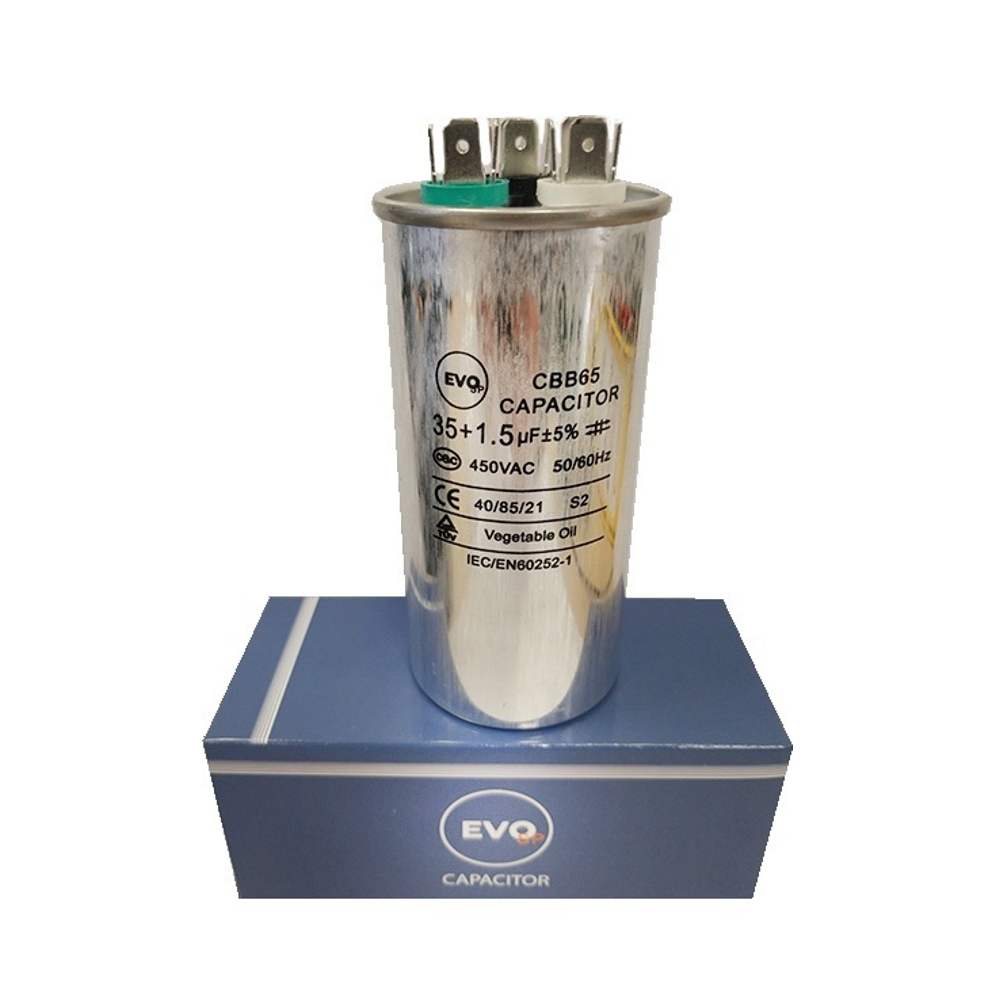 Kondenzator za klimu 35+1.5μF metalni — slika 1
