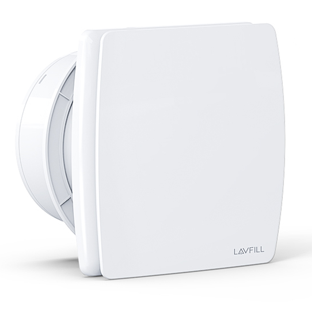 Kupatilski ventilator Ø100 mm 12W sa klapnom bijeli — slika 1