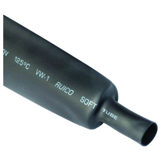 Bužir termoskupljajući ME-TSB  14/7mm 1m crni Mitea Electric — slika 1