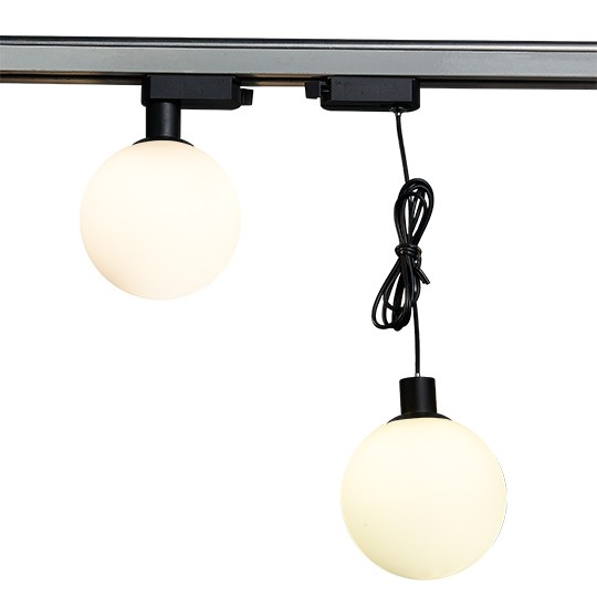 Šinska lampa kugla M205011-B crna+bijelo staklo G9 LED 3W 4000K — slika 3