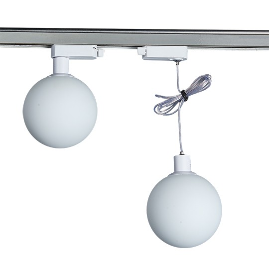 Šinska lampa kugla M205011-W bijela+bijelo staklo G9 LED 3W 4000K — slika 2