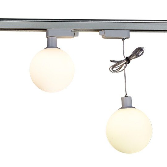 Šinska lampa kugla M205011-W bijela+bijelo staklo G9 LED 3W 4000K — slika 3