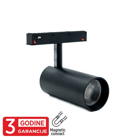 Reflektor  Magnetni šinski M204030-120 4000K 12W 48V LED  spot svetiljka 24° 120x50x110mm — slika 3