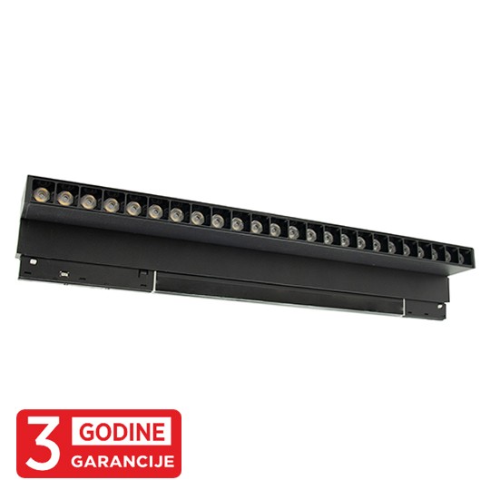 Svjetiljka magnetna zglobna M204013-440 3000K 24W 48V LED  linearna 24° 440x22x105mm — slika 1